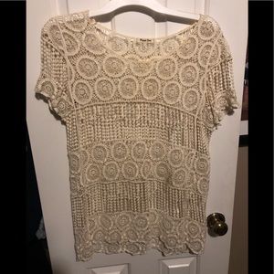 Crochet see through top